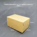 PAPER CAKE BOX 6" X 4" X 3" (KRAFT) (100'S) TS PAPER CAKE BOX 6" X 4" X 3" (KRAFT) (100'S) TS