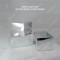 PAPER CAKE BOX (SILVER WHITE) (FOOD GRADE) PAPER CAKE BOX (SILVER WHITE) (FOOD GRADE)