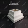 PAPER CAKE BOX WITH WINDOW (WHITE) PAPER CAKE BOX WITH WINDOW (WHITE)