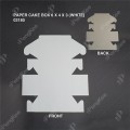 PAPER CAKE BOX 6 X 4 X 3 (WHITE) (100'S X 5PKT (500'SCTN) PAPER CAKE BOX 6 X 4 X 3 (WHITE) (100'S X 5PKT (500'SCTN)