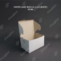 PAPER CAKE BOX 6 X 4 X 3 (WHITE) (100'S X 5PKT (500'SCTN) PAPER CAKE BOX 6 X 4 X 3 (WHITE) (100'S X 5PKT (500'SCTN)