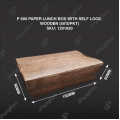 TBH 600 PAPER LUNCH BOX WITH SELF LOCK (WOODEN) TBH 600 PAPER LUNCH BOX WITH SELF LOCK (WOODEN)