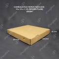 CORRUGATED PAPER PIZZA BOX 12" x 12" x 1-1/2" (BROWN PLAIN) (50'S/PKT) CORRUGATED PAPER PIZZA BOX 12" x 12" x 1-1/2" (BROWN PLAIN) (50'S/PKT)