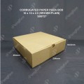 CORRUGATED PAPER PIZZA BOX 10" x 10" x 2.5" (BROWN PLAIN) (25'S/PKT) CORRUGATED PAPER PIZZA BOX 10" x 10" x 2.5" (BROWN PLAIN) (25'S/PKT)