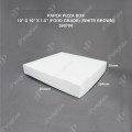 PAPER PIZZA BOX 10" X 10" X 1.5" (FOOD GRADE) (WHITE BROWN) (100'S/PKT) PAPER PIZZA BOX 10" X 10" X 1.5" (FOOD GRADE) (WHITE BROWN) (100'S/PKT)