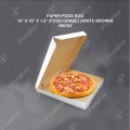 PAPER PIZZA BOX 10" X 10" X 1.5" (FOOD GRADE) (WHITE BROWN) (100'S/PKT) PAPER PIZZA BOX 10" X 10" X 1.5" (FOOD GRADE) (WHITE BROWN) (100'S/PKT)