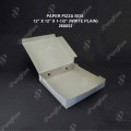 PAPER PIZZA BOX 12" X 12" X 1-1/2" (WHITE PLAIN) (100'S/PKT) PAPER PIZZA BOX 12" X 12" X 1-1/2" (WHITE PLAIN) (100'S/PKT)