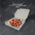 PAPER PIZZA BOX 12" X 12" X 1-1/2" (WHITE PLAIN) (100'S/PKT) PAPER PIZZA BOX 12" X 12" X 1-1/2" (WHITE PLAIN) (100'S/PKT)