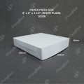 PAPER PIZZA BOX 8" x 8" x 1-1/2" (WHITE PLAIN) (100'S/PKT) PAPER PIZZA BOX 8" x 8" x 1-1/2" (WHITE PLAIN) (100'S/PKT)