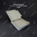 PAPER PIZZA BOX 8" x 8" x 1-1/2" (WHITE PLAIN) (100'S/PKT) PAPER PIZZA BOX 8" x 8" x 1-1/2" (WHITE PLAIN) (100'S/PKT)