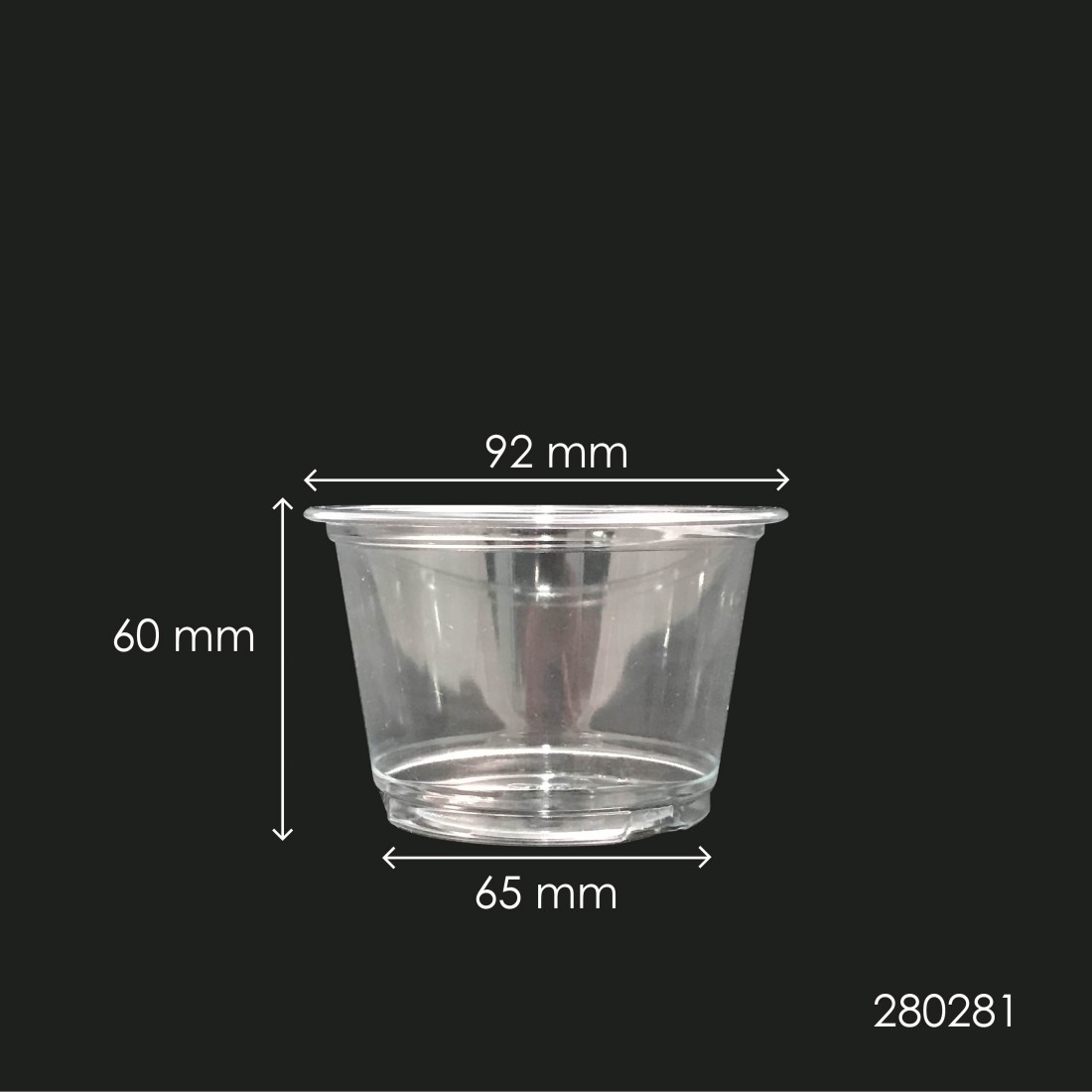 PET 9OZ (92MM) CUP (IC92-09) (CLEAR) (50'S X 20PKT/CTN)