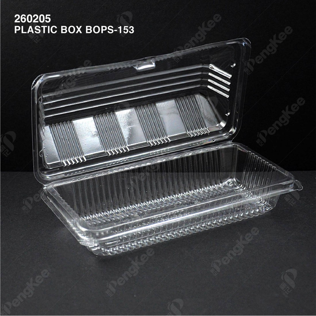 PLASTIC BOX BOPS-153-C20 (1 HOT DOG WITH LOCK) (100'S) 