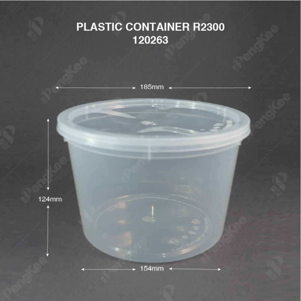 PLASTIC CONTAINER R2300 (25'S X 6PKT/CTN)
