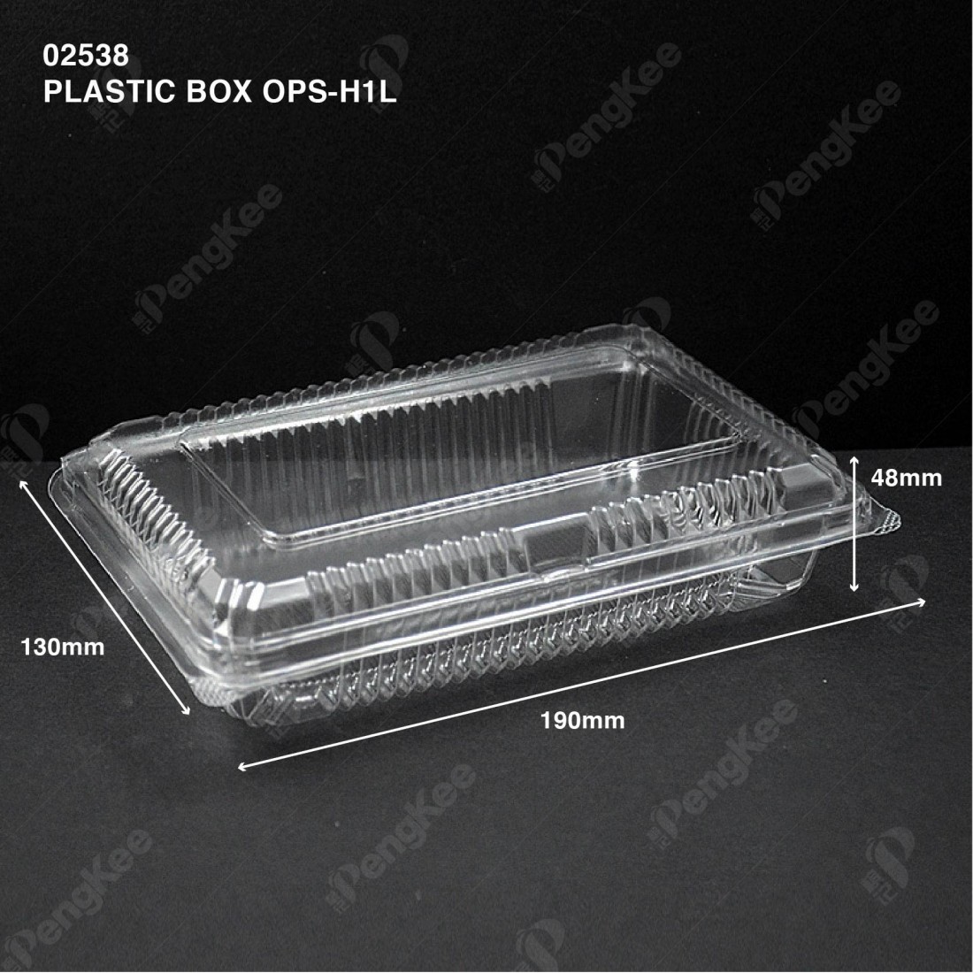 PLASTIC BOX OPS-H1L (100'S) (12PKT/CTN)