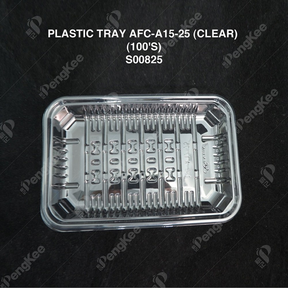PLASTIC TRAY AFC-A15-25 (CLEAR) (100'S) (5PKT/CTN)