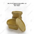 70ML PP ICE CREAM CUP (DIA 94MM) + LID (50'S X 20 PKT)