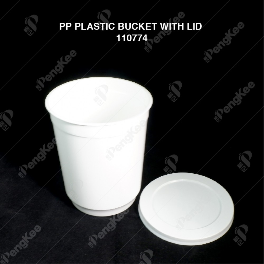 PP PLASTIC BUCKET WITH LID 1KG  200'S/CTN (TH)