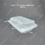 TAGE 1  PP PLASTIC LUNCH BOX (+-100'S) (PACK BY BAG) (6PKT/CTN)