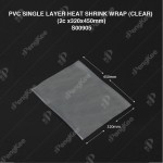PVC SINGLE LAYER HEAT SHRINK WRAP (CLEAR) (2c x320x450mm) (CM) (100'S/PKT)