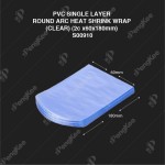 PVC SINGLE LAYER ROUND ARC HEAT SHRINK WRAP (CLEAR) (2c x60x180mm) (CM) (100'S/PKT)