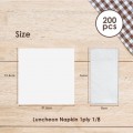 PEARLY LUNCHEON NAPKIN 1PLY 1/8 (200SHX30PKTS/CTN)
