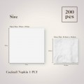 PEARLY COCKTAIL NAPKIN 1 PLY (200'S X 25PKT/CTN)