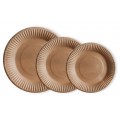 9" PAPER PLATE (BROWN) (100'S) (10PKT/CTN)