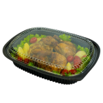 BX-289-BASE PP PLASTIC MEDIUM CATERING PLATTER WITH 1 COMPARTMENT (50PCS X 2PKT / CTN) BENXON 