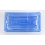 SA 501 BASE TRAY + PET LID ( TRANSPARENT BLUE ) ( 165 X 90 X 20MM ) ( 50pcs x 16pkt /CTN ) HIRO