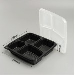 BTB-4C-BTM-BLK60 PP BASE ( 4 COMP. ) ( BLACK ) ( 50'SX6PKT/CTN ) BENXON