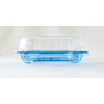 SA 504 BASE TRAY + PET LID ( TRANSPARENT BLUE ) ( 186 X 130 X 20MM ) ( 50pcs x 16pkt /CTN ) HIRO