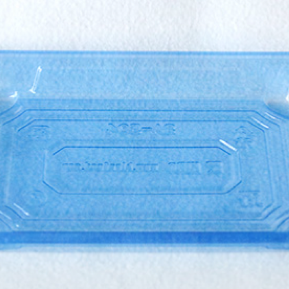 SA 504 BASE TRAY + PET LID ( TRANSPARENT BLUE ) ( 186 X 130 X 20MM ) ( 50pcs x 16pkt /CTN ) HIRO