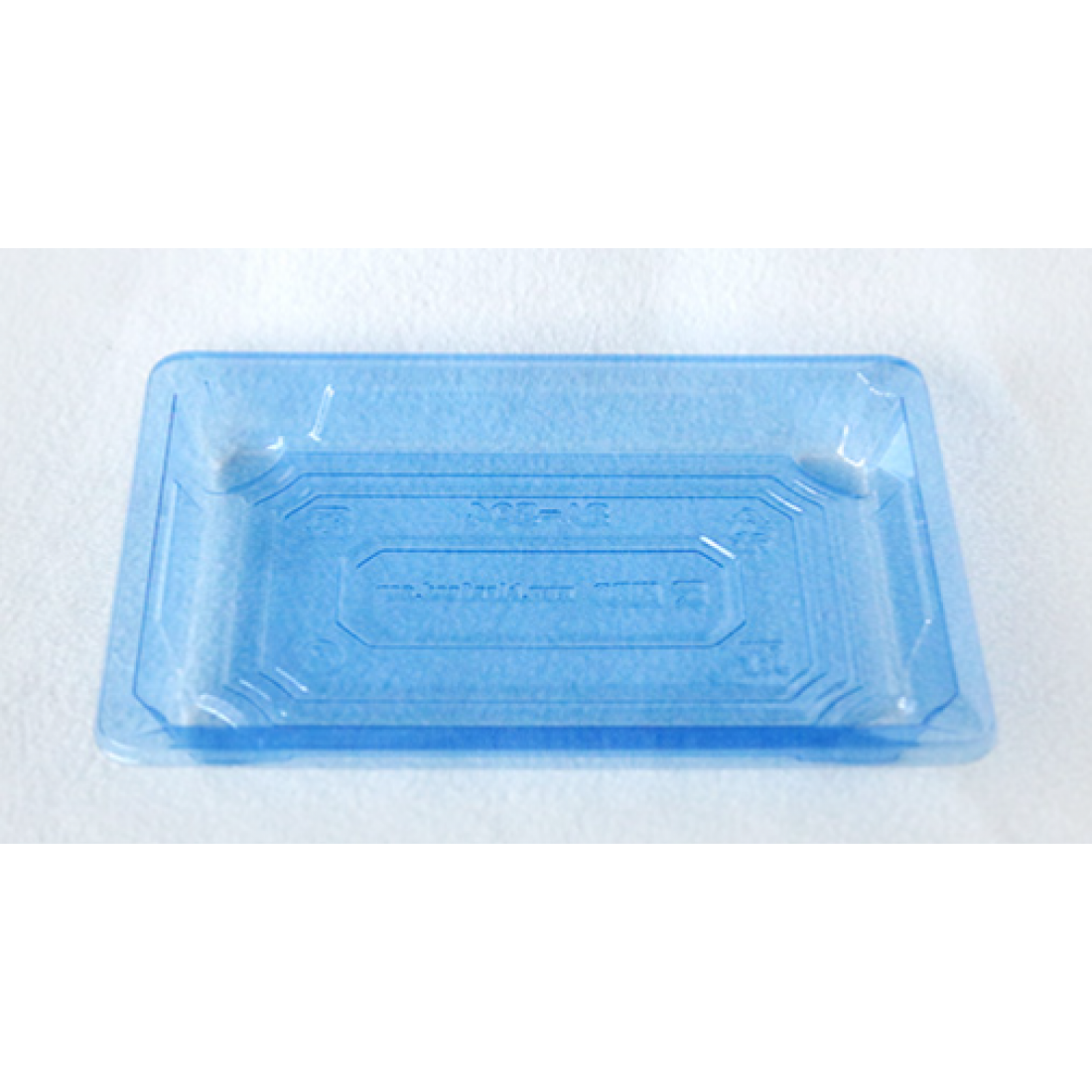 SA 504 BASE TRAY + PET LID ( TRANSPARENT BLUE ) ( 186 X 130 X 20MM ) ( 50pcs x 16pkt /CTN ) HIRO
