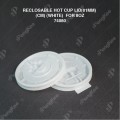 RECLOSABLE HOT CUP LID(81MM) (CM) (WHITE) FOR 8OZ 50'S X 20PKT RECLOSABLE HOT CUP LID(81MM) (CM) (WHITE) FOR 8OZ 50'S X 20PKT