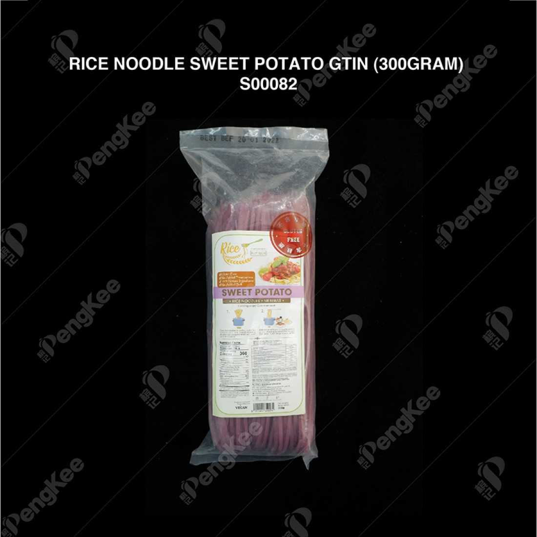 RICE NOODLE SWEET POTATO GTIN 300GRAM (20PKT/CTN)