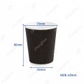 8OZ RIPPLE WALL HOT CUP