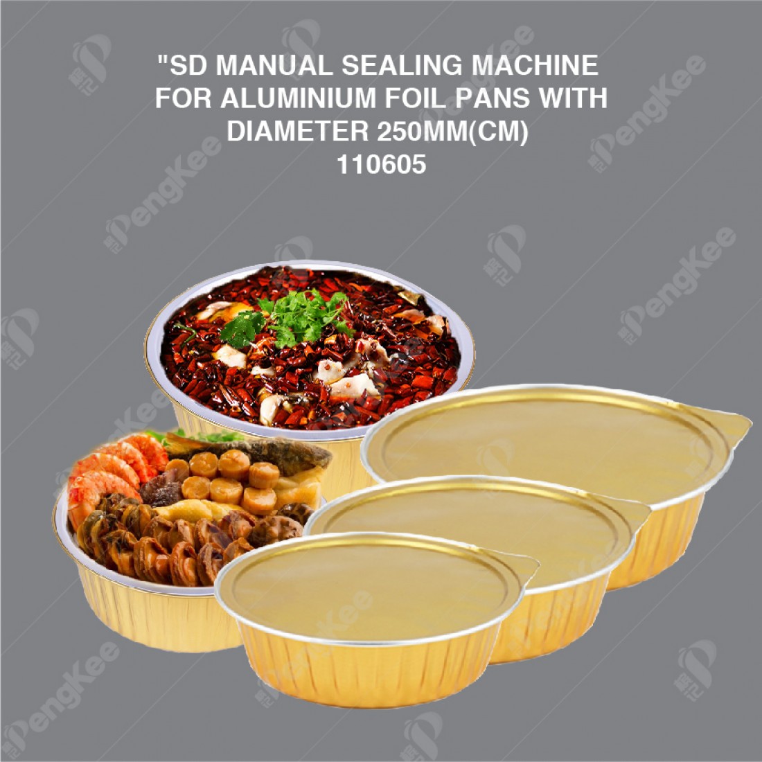 (ROUND) SD MANUAL SEALING MACHINE FOR ALUMINIUM FOIL PANS WITH DIAMETER 250MM(CM)