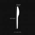 6.5" PLASTIC KNIFE (PW) (+-50'S) (40PKT/CTN) 6.5" PLASTIC KNIFE (PW) (+-50'S) (40PKT/CTN)