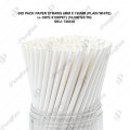 BIO PACK PAPER STRAWS 6MM X 195MM (100'S/PKT) (PLAIN WHITE) BIO PACK PAPER STRAWS 6MM X 195MM (100'S/PKT) (PLAIN WHITE)