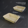 UBT-1B UNBLEACH-SUGARCANE-POTATOES-TRAY-WITH-LID 