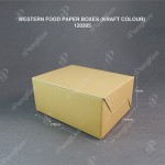 WESTERN FOOD PAPER BOXES (KRAFT COLOUR) (100'SPKT) 