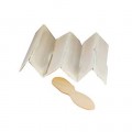 3.0" (75x16-11x1.35mm) WOODEN ICE CREAM SPOON WITH PAPER WRAPPED (单支包装冰勺) (10,000'S/CTN)
