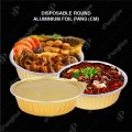 Y2000 DISPOSABLE ROUND ALUMINIUM FOIL PANS 2000ML Y2000 DISPOSABLE ROUND ALUMINIUM FOIL PANS 2000ML