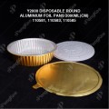 Y2000 DISPOSABLE ROUND ALUMINIUM FOIL PANS 2000ML Y2000 DISPOSABLE ROUND ALUMINIUM FOIL PANS 2000ML