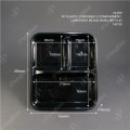 PP PLASTIC CONTAINER 3 COMPARTMENT LUNCH BOX (BLACK BASE) WITH LID YA379 (CM) PP PLASTIC CONTAINER 3 COMPARTMENT LUNCH BOX (BLACK BASE) WITH LID YA379 (CM)