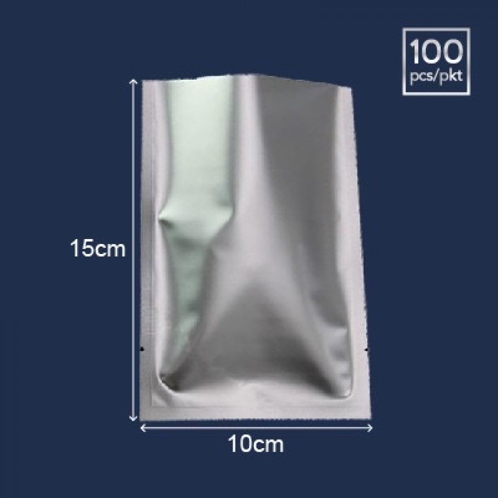 ALUMINIUM FOIL BAG 纯铝袋 10C X 10CM X 15CM (100'S)