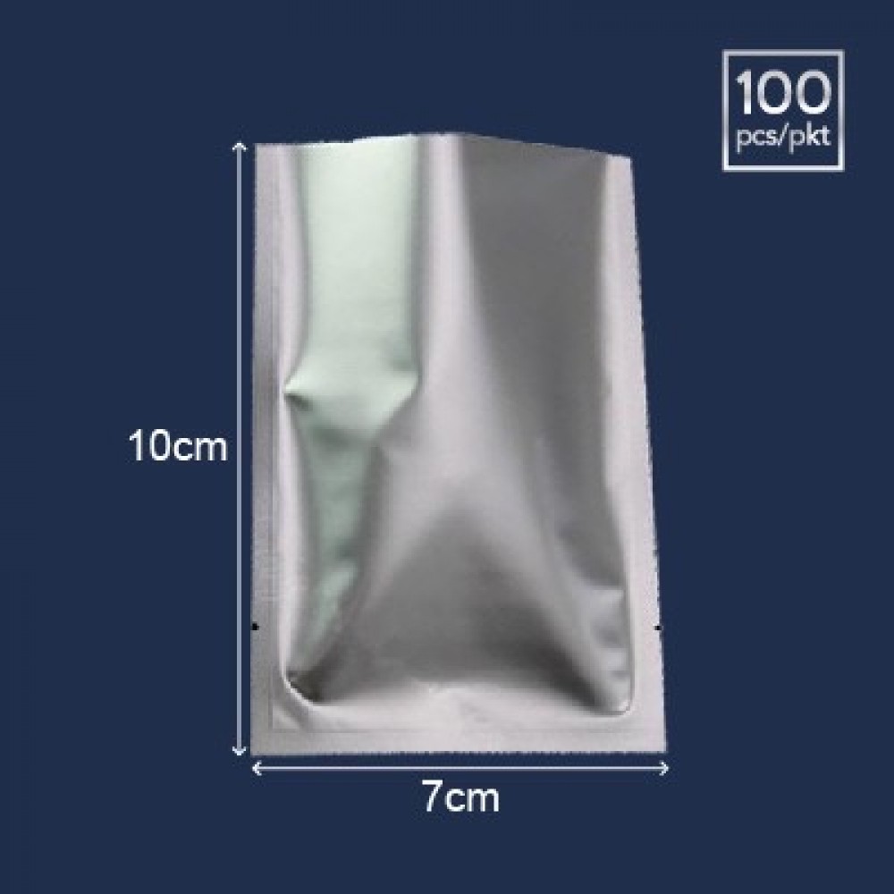 ALUMINIUM FOIL BAG 纯铝袋 10C X 7CM X 10CM (100'S)