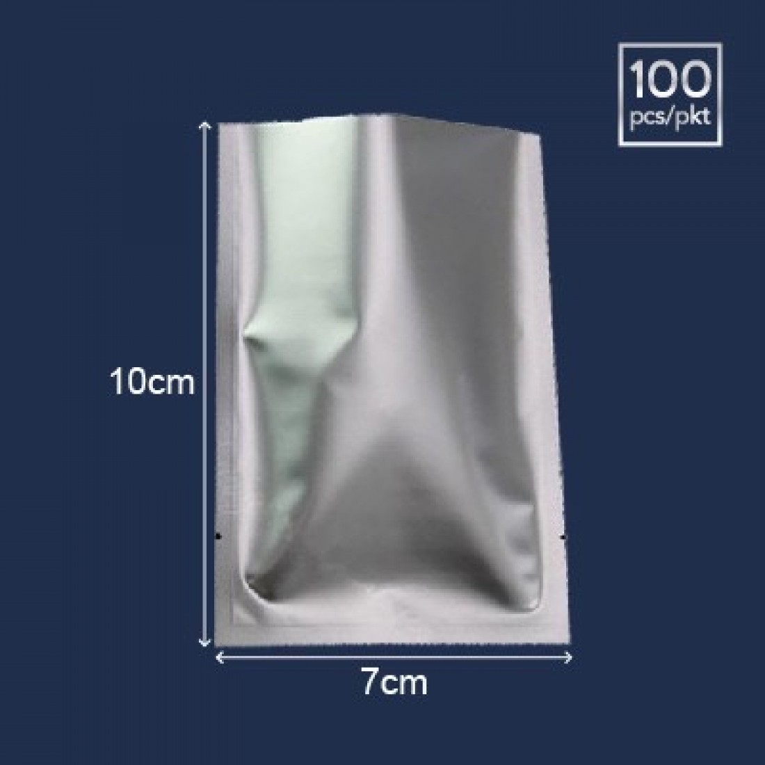 ALUMINIUM FOIL BAG 纯铝袋 10C X 7CM X 10CM (100'S)