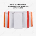 MATTE ALUMINIUM FOIL SQUARE BOTTOM GUSSETED ZIPLOCK COFFEE BAG (WHITE + RED) 12C X 13CM X 20CM +7CM (250g) (50'S) 哑光膜镀铝站立八边侧拉链袋(无气阀) (白+红) MATTE ALUMINIUM FOIL SQUARE BOTTOM GUSSETED ZIPLOCK COFFEE BAG (WHITE + RED) 12C X 13CM X 20CM +7CM (250g) (50'S) 哑光膜镀铝站立八边侧拉链袋(无气阀) (白+红)
