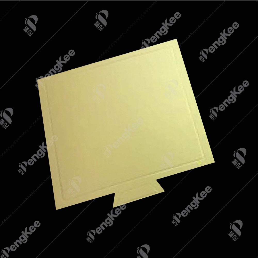 MOUSSE CAKE BOARD (SQUARE-9CM) (GOLD) (100'S)